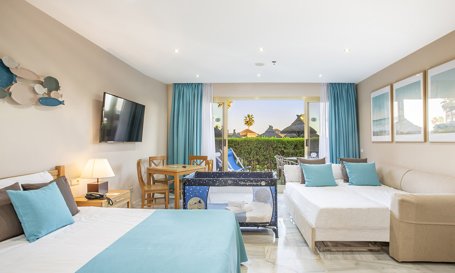 Garden Suite con sofá cama nido y cuna